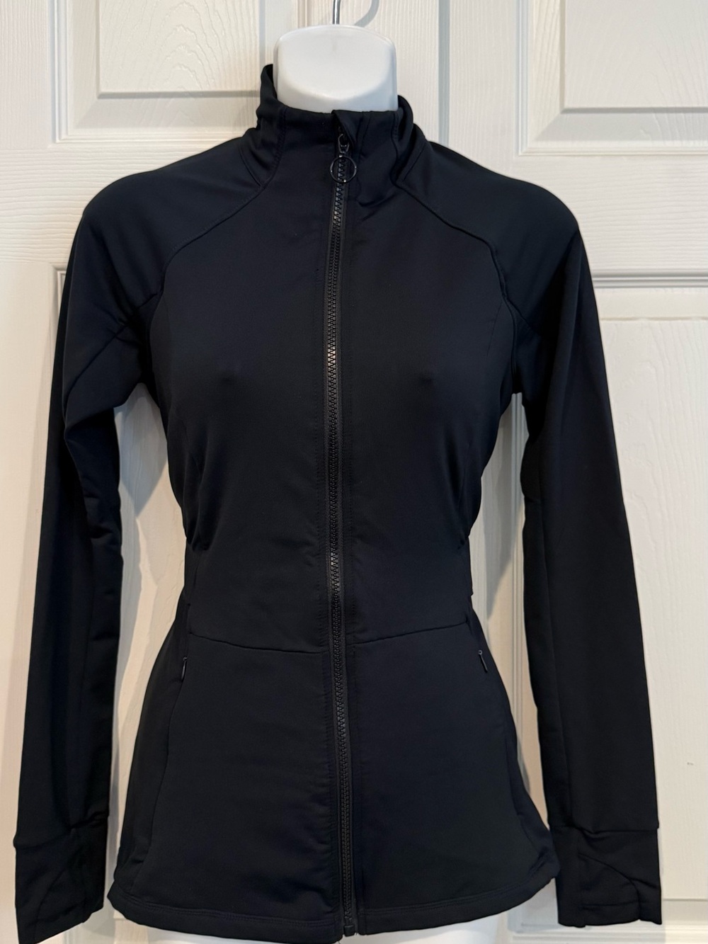 Fabletics Black Full-Zip Active Jacket